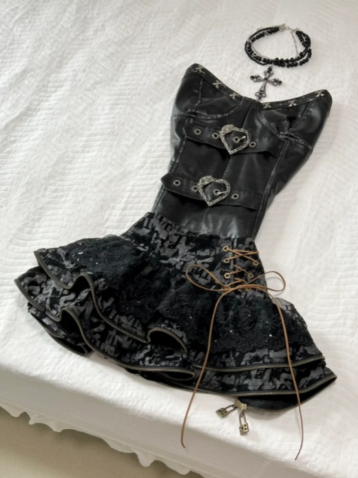 Street Fashion News - Punk Gothic Vintage Vrouwen 2-delige set