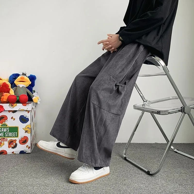 Cargo Pant Wide - Heren Cargo Broek met Wijde Pijpen,