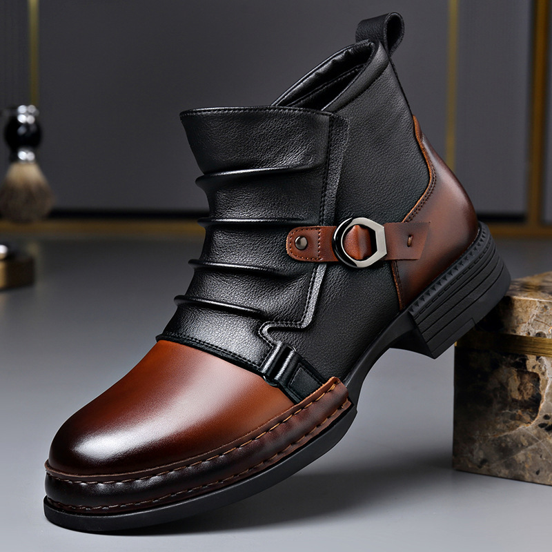 Street Fashion Designer - Herfst Winter Retro Enkellaarsjes voor Mannen