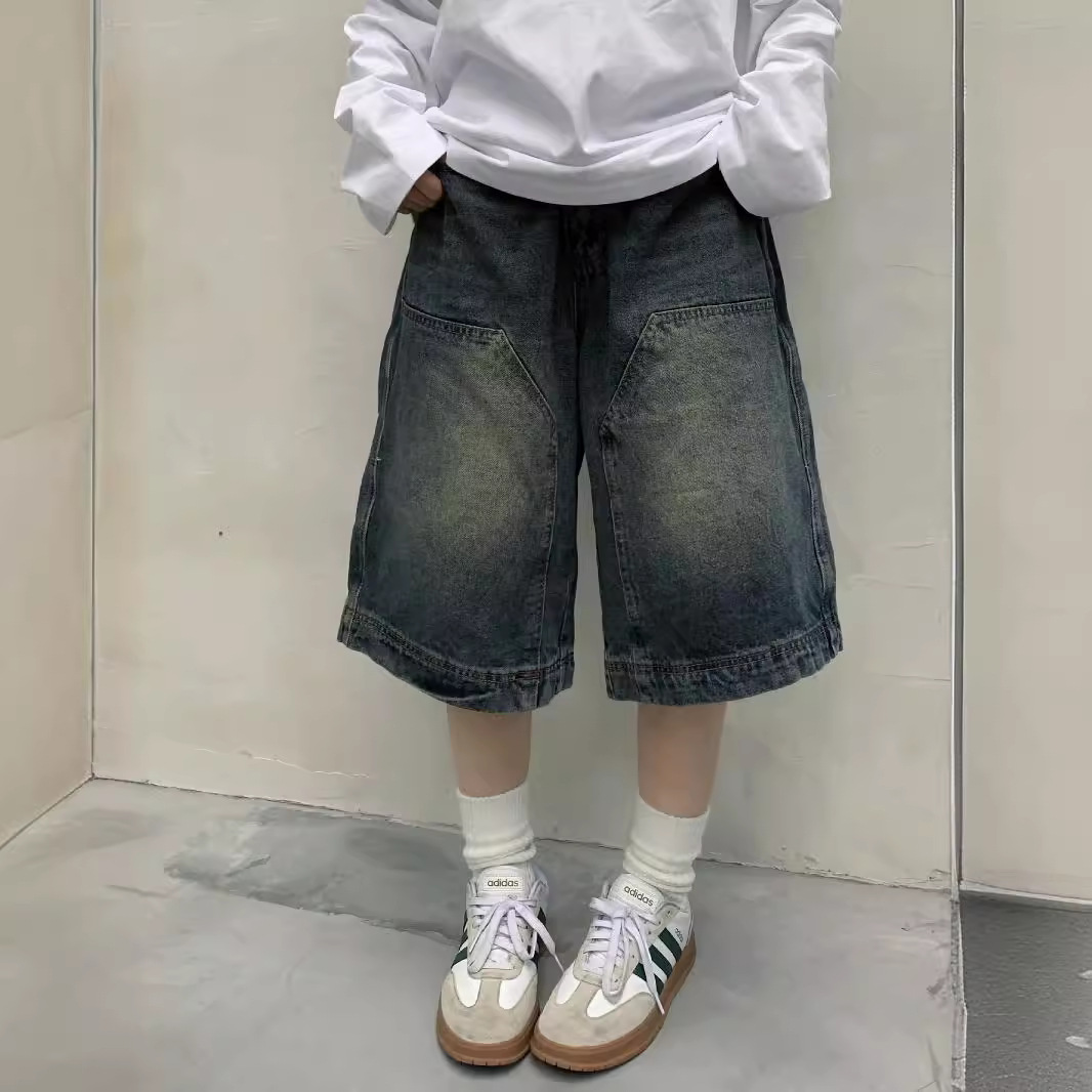 Cargo Pant Wide - Vrouwen Y2K Vintage Baggy Jean Shorts
