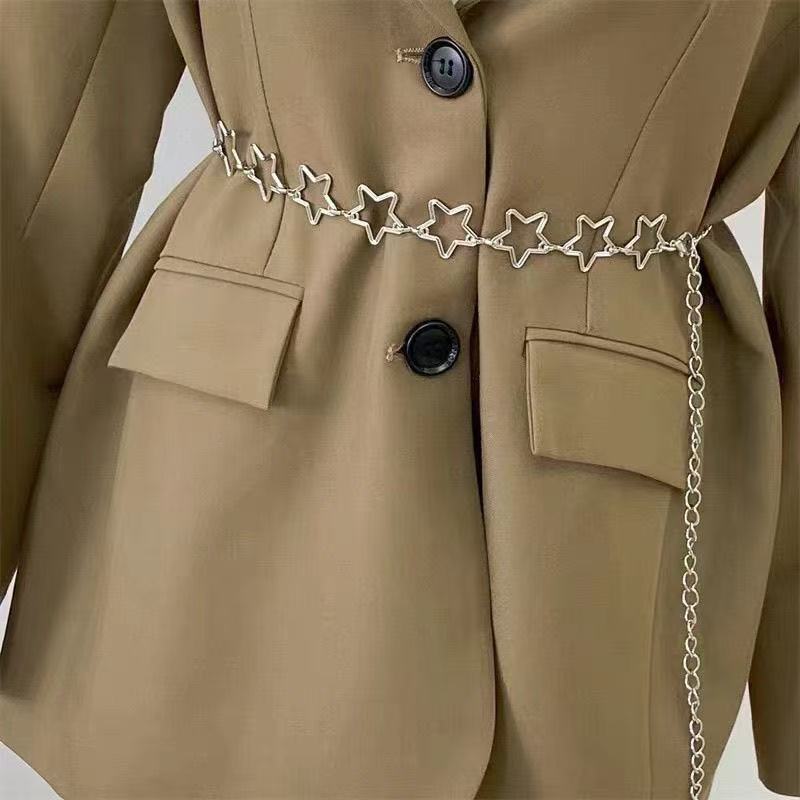 Street Fashion Jewelry - Grensoverschrijdende sieraden Gepersonaliseerde holle ster tailleketting