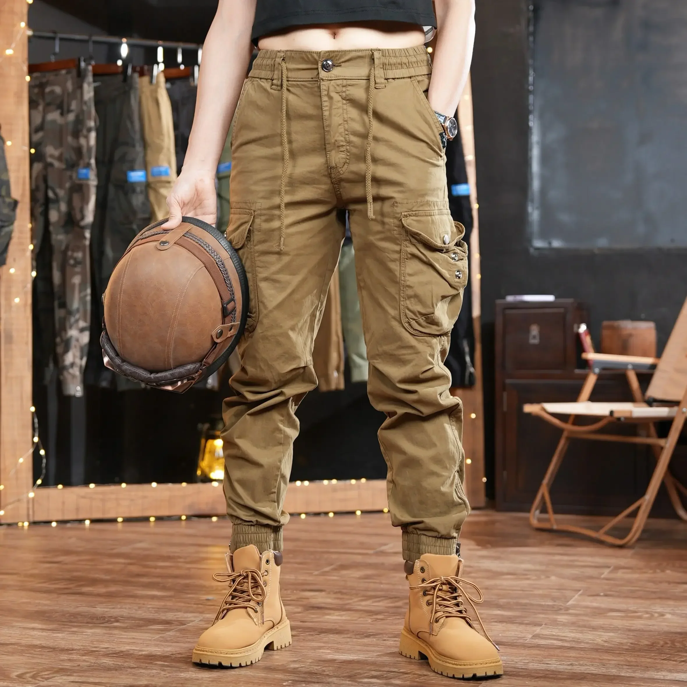 Street Fashion Harajuku - Multi Pocket Outdoor Broek Man Cargo
