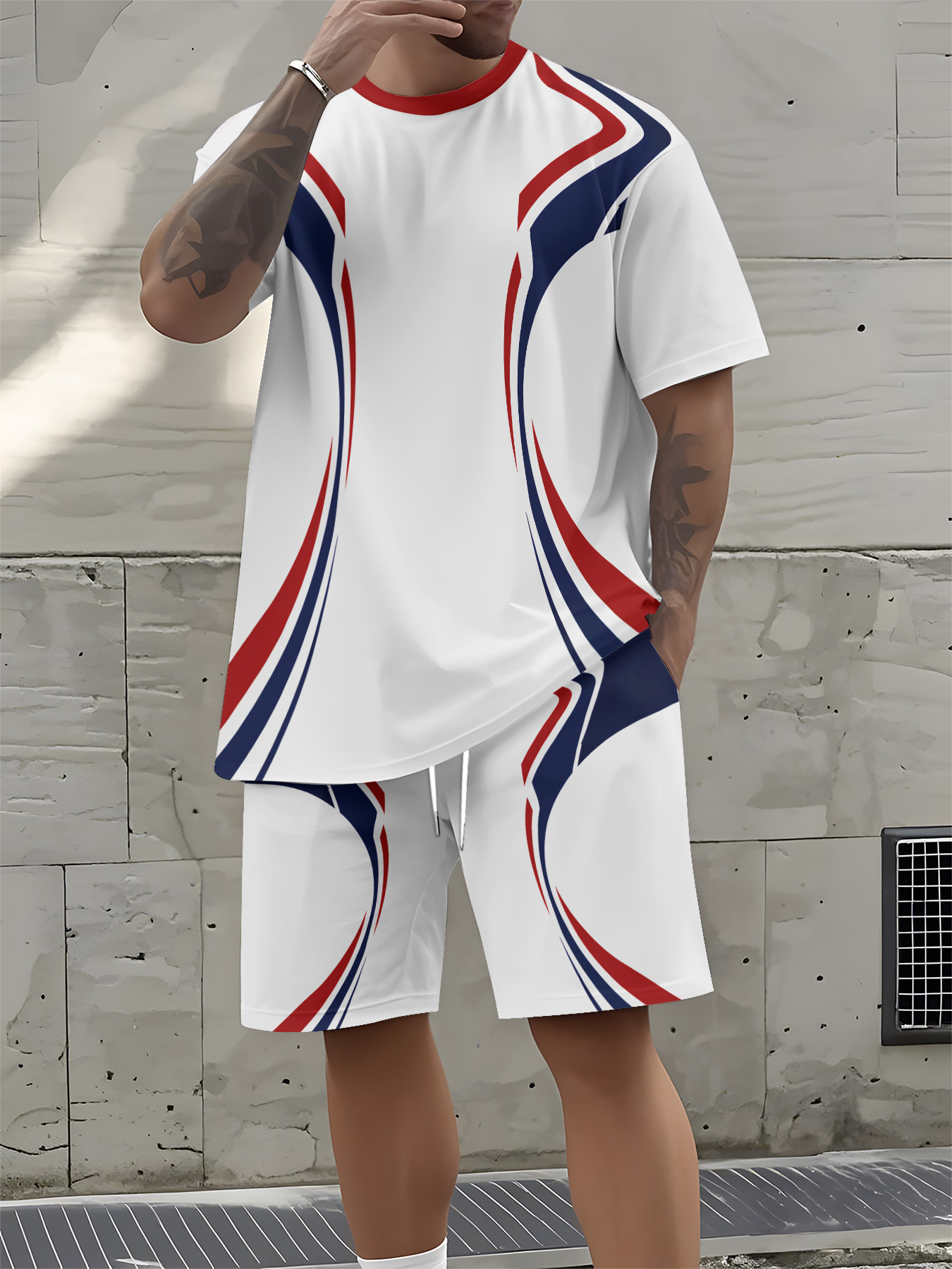 Street Fashion Designer - Zomer 2026 Nieuwe Heren Korte Mouwen