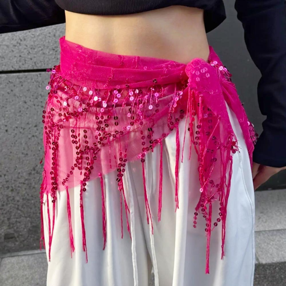 Street Fashion Thailand - Mode Pailletten Buikdans Riem Jazzdans Street