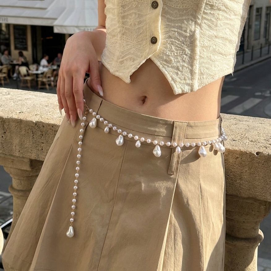French Street Fashion - Luxueuze Franse stijl dubbele laag parel