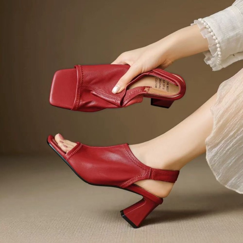French Street Fashion - Franse stijl ultra zachte leren sandalen