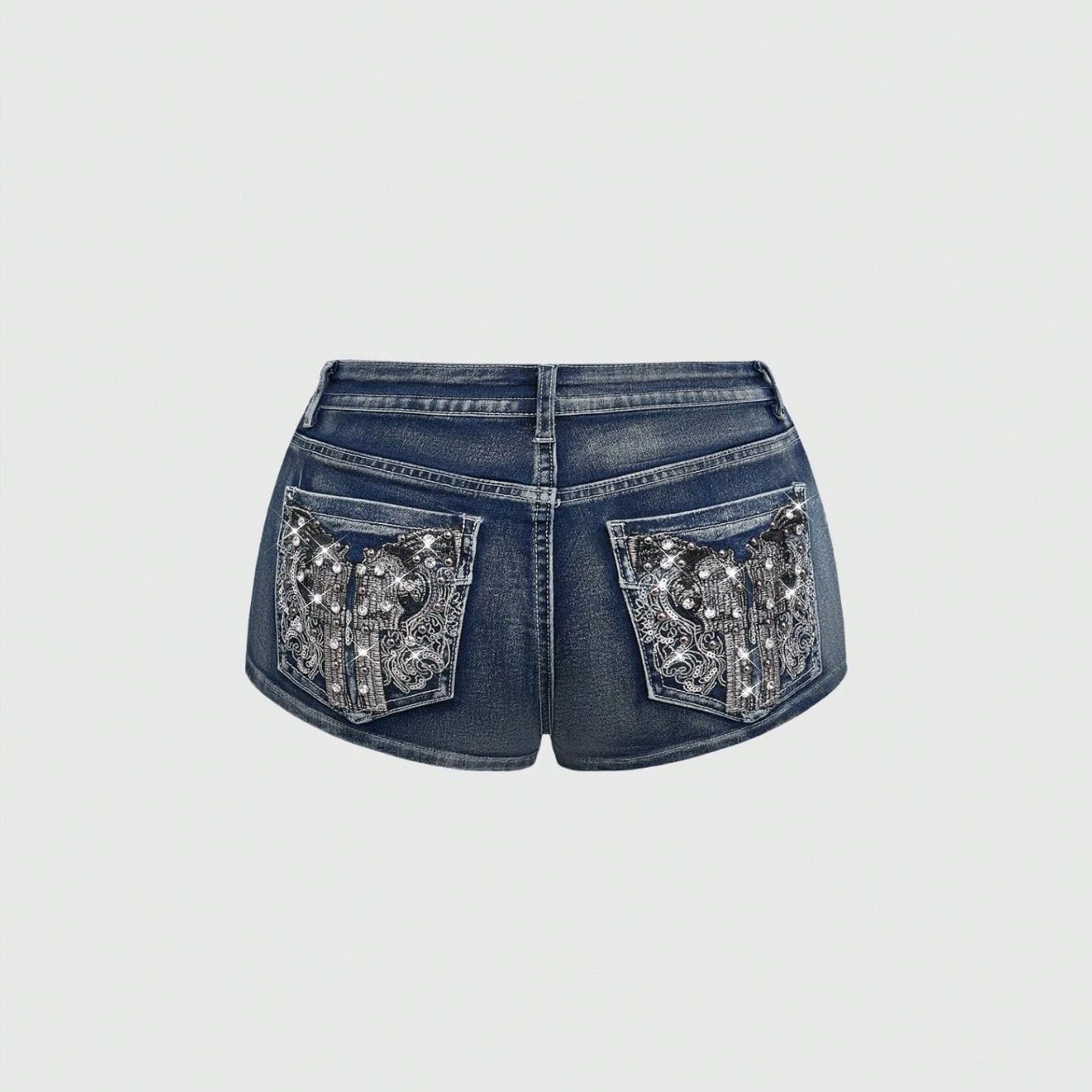 Zomer denim shorts met strassb - Street Fashion Hot recensie en prijs
