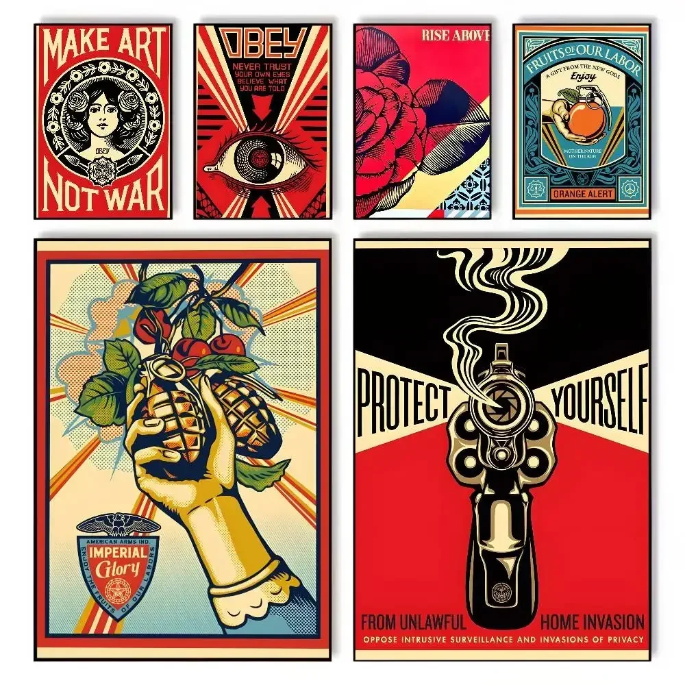 Vintage Shepard Fairey Art Str - Street Fashion Wallpaper recensie en prijs