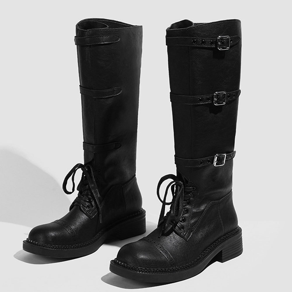 Dames Kniehoge Laarzen Vintage - Street Fashion Designer recensie en prijs