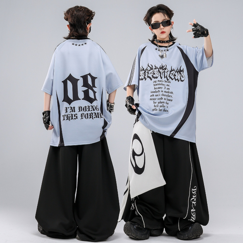 Hiphop K-pop rode T-shirt wijd - Street Fashion For Boy recensie en prijs