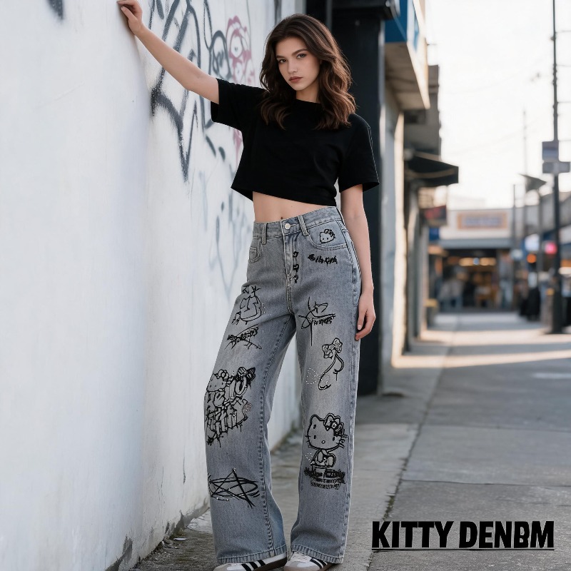 Leuke Keiokitty Strass Graffit - Street Fashion Of Japan recensie en prijs