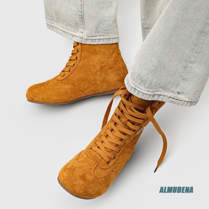 Heren Suède Halfhoge Veterscho - Street Fashion Winter 2026 recensie en prijs