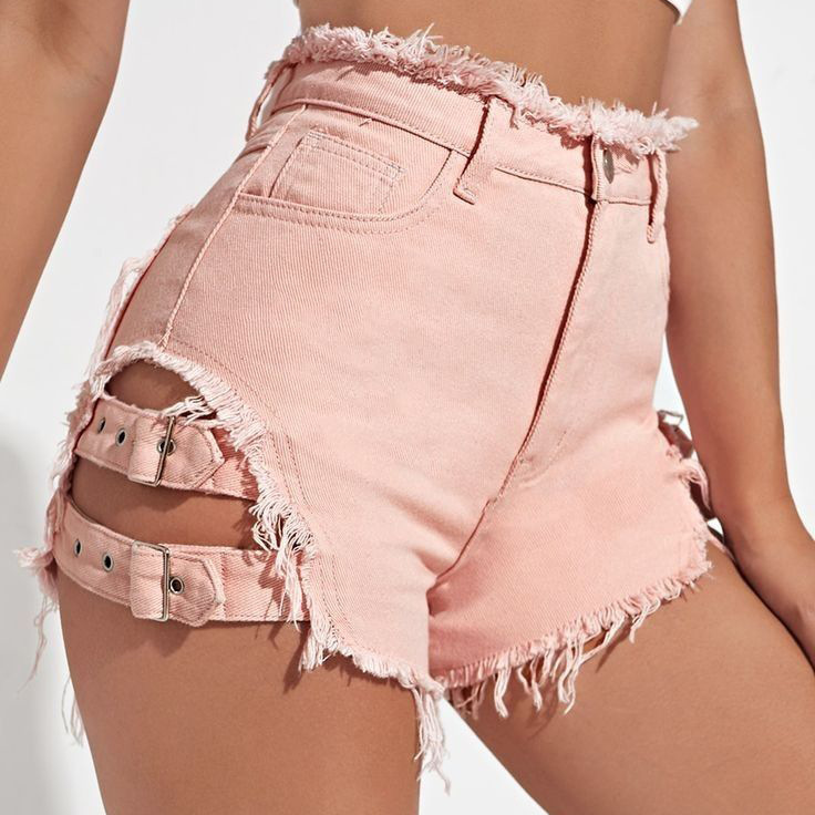 Dames denim shorts met hoge ta - Street Fashion Hot recensie en prijs