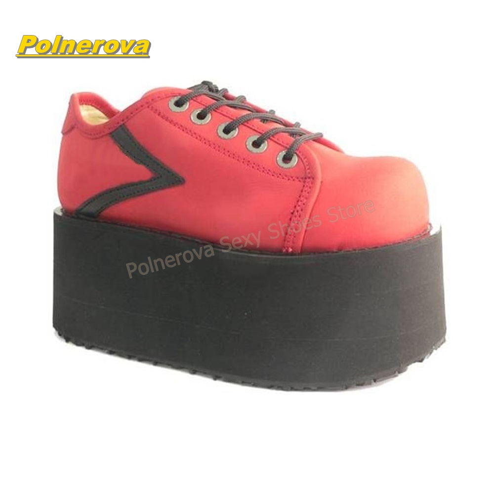 Hot Pink Rainbow Laces Platfor - Street Fashion Hot recensie en prijs