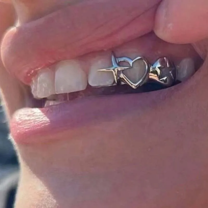 Punk Hip Hop Holle Hart Tanden - Street Fashion Jewelry recensie en prijs