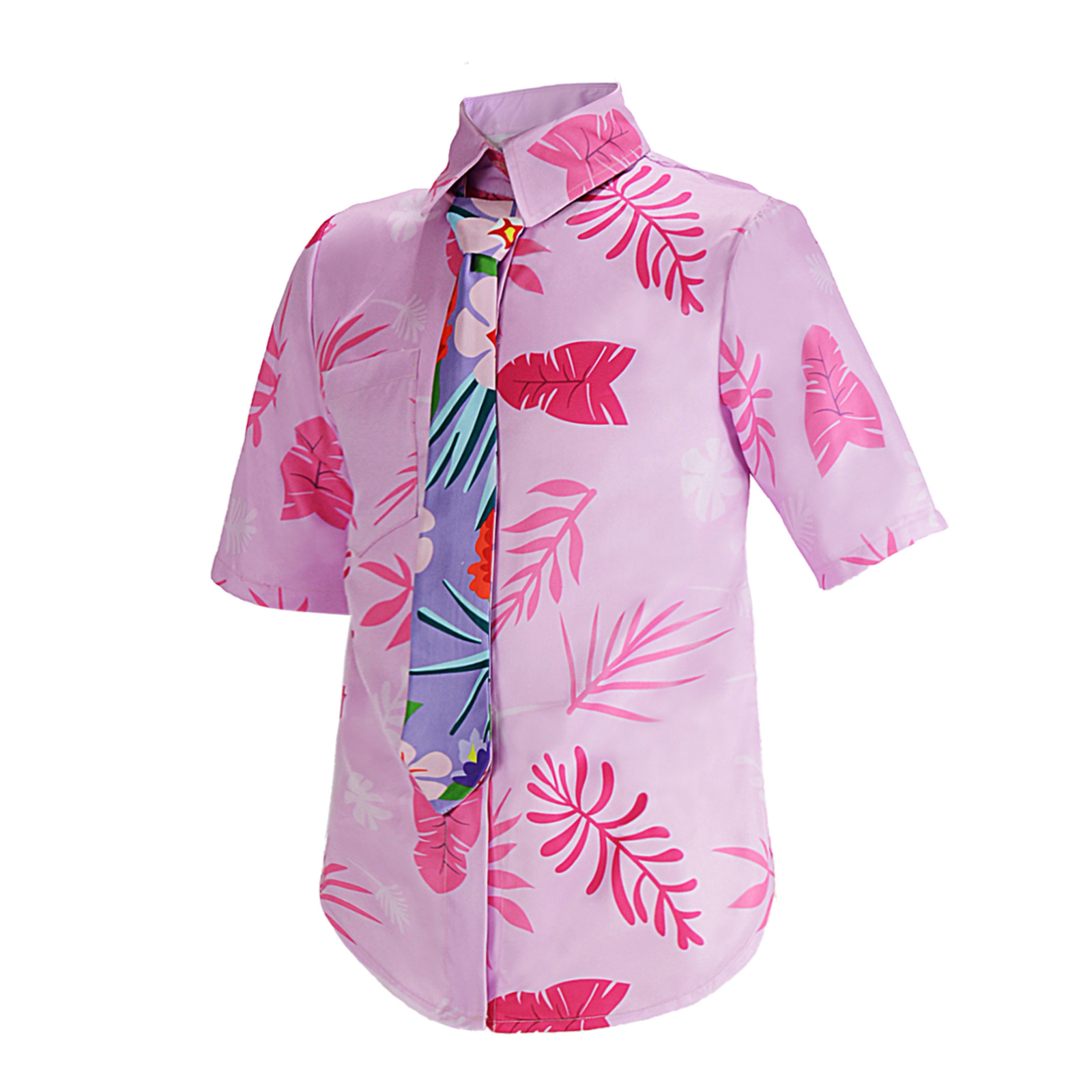 Hawaiiaans shirt met muziekgit - Street Fashion Harajuku recensie en prijs
