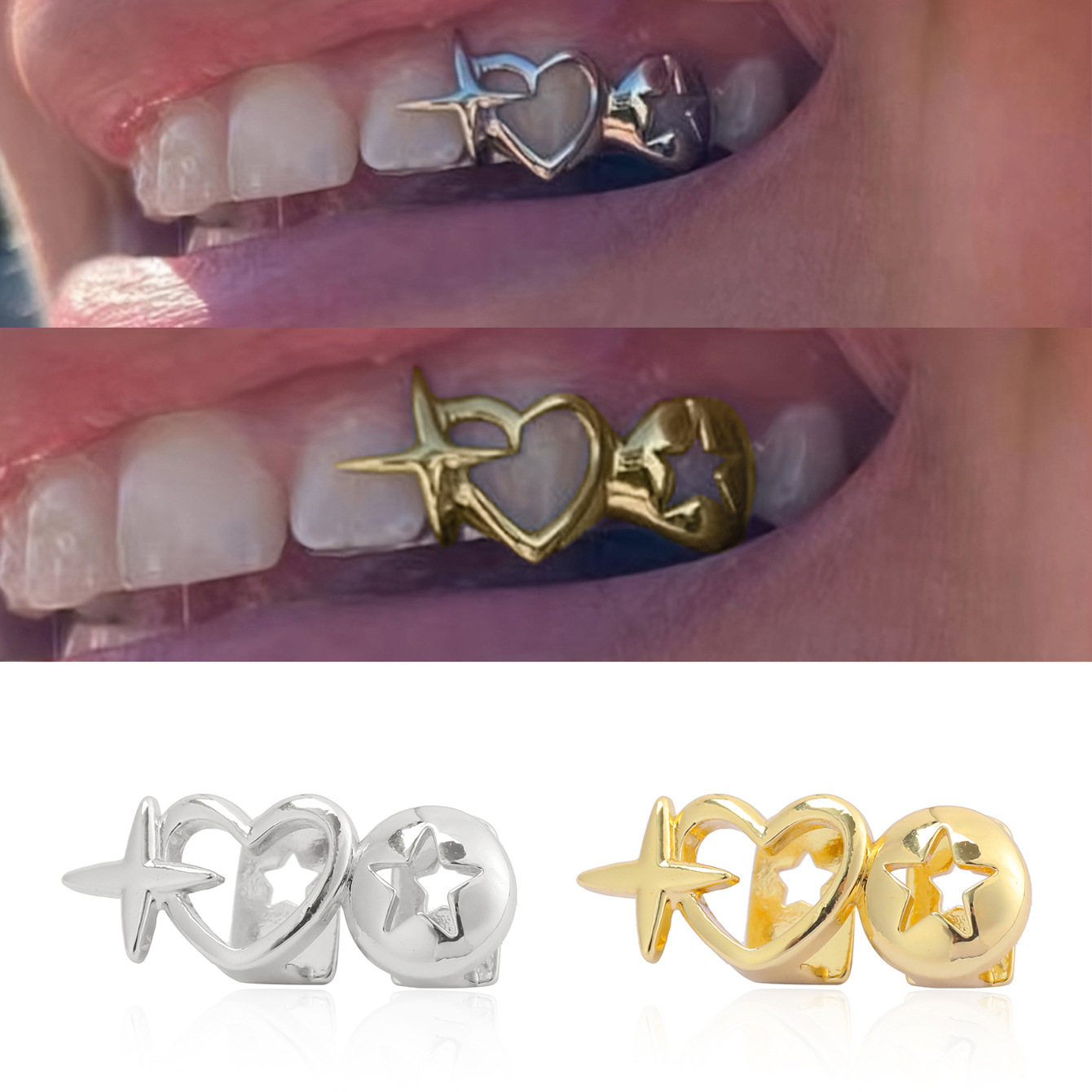 Punk Hip Hop Holle Hart Tanden - Street Fashion Jewelry recensie en prijs