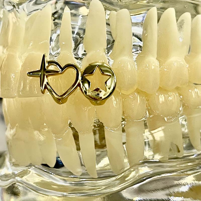 Punk Hip Hop Holle Hart Tanden - Street Fashion Jewelry recensie en prijs